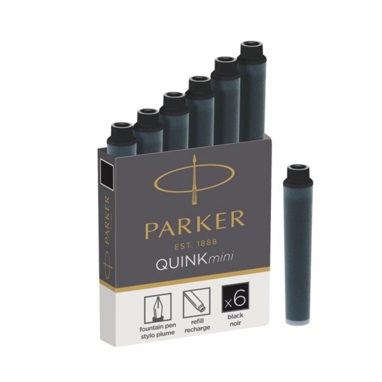 PARKER REFILL MINI FPEN BLACK 6/PK 1950407