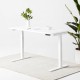 DESK 24"X48" WHITE ADJUSTABLE HEIGHT ELECTRIC