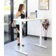 DESK 24"X48" WHITE ADJUSTABLE HEIGHT ELECTRIC