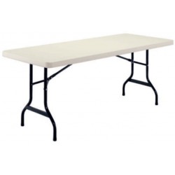 FOLDING TABLE RUBBER 30X72 6FT ZK-183/66655