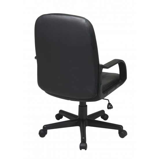 OS CHAIR MANAGER LEATHER BLACK EC3393