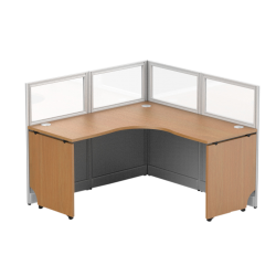 FCASE CLUSTER OF 1 56"X56" 42" HIGH METAL GLASS