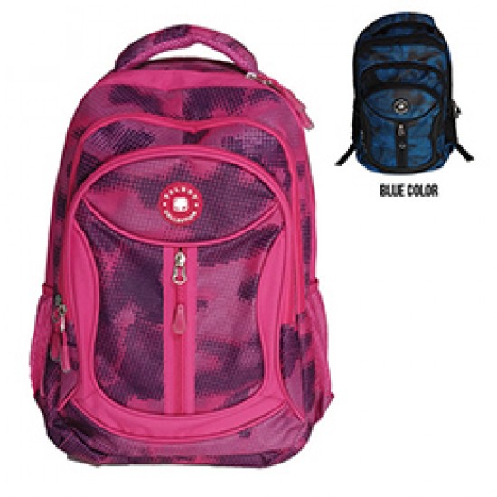 TALBOT BACKPACK 17"  BLUE/PINK TS-39802