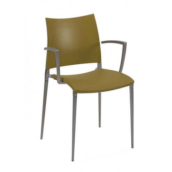 TILIA NEPTUN CHAIR PP ARM ALUM LEG WOOD