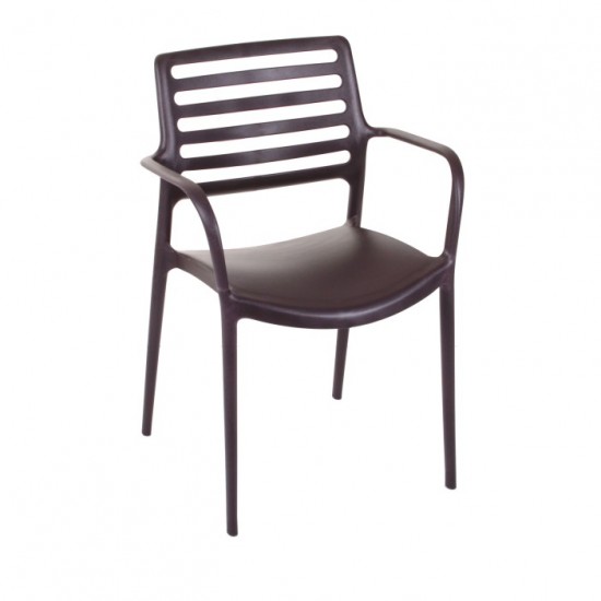TILIA LOUISE XL CHAIR PP ARM WENGE 101010159