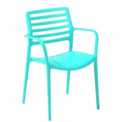 TILIA LOUISE XL CHAIR PP ARM SAX BLUE 10162