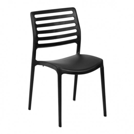 TILIA LOUISE CHAIR PP NO ARM CHARCOAL