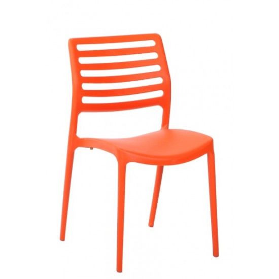 TILIA LOUISE CHAIR PP NO ARM SAX ORANGE 20294
