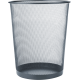 TALBOT WASTEBASKET 28CM MESH BLACK/GREY APL1013/T95001