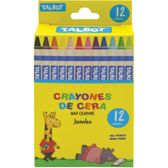 TALBOT CRAYONS 12/BOX TS-CS12
