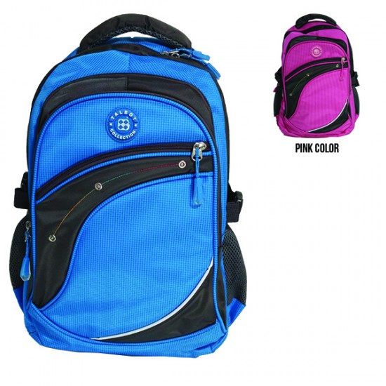 TALBOT BACKPACK 17" BLUE/PINK TS-39807