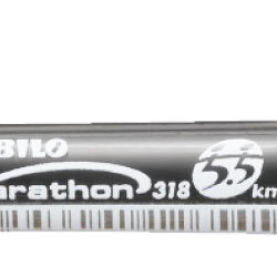 DISC STABILO PEN BP  MARATHON RETRACT  MED BLACK 318M60
