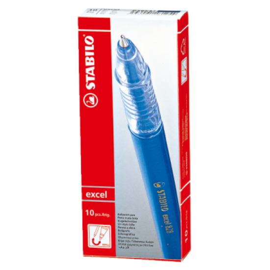 STABILO PEN BP EXCEL FINE BLUE 10/BOX 828NF41/NXF41 STABILO PEN BP EXCEL FINE BLUE 10/BOX 828NF41/NXF41