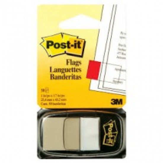  3M POST IT FLAG 1X1.7"  WHITE 50/DISPENSER 680-6