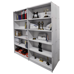 MERCURY ETAGERE METALLIQUE 11X36X87"H SSRP925275 MAIN WHITE