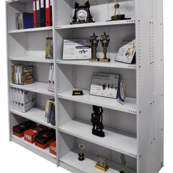 MERCURY ETAGERE METALLIQUE 11X36X87"H SSRP925275 MAIN WHITE