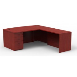 #107889 FC GA DESK EXECUTIVE SINGLE  40X72 CHERRY GA1810 BDSB #107890 FC GA RETURN SINGLE  24X48 CHERRY GA1260 RL/R