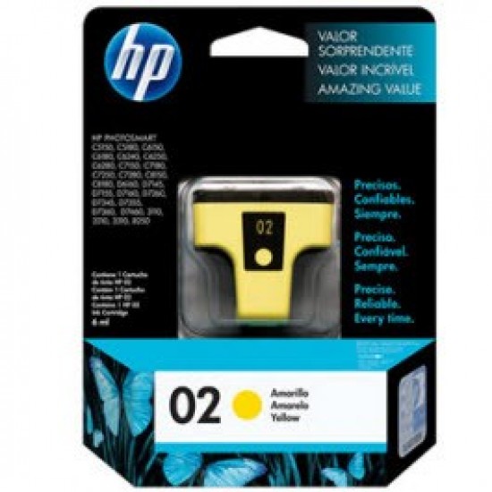 HP 02 Yellow Ink Cartridge (C8773WN)