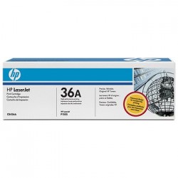 HP 36A Black Toner Cartridge Model CB436A