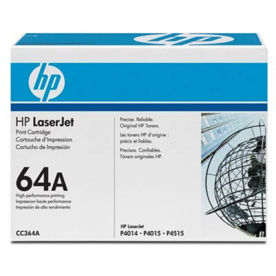 HP 64A Black Toner Cartridge (CC364A)