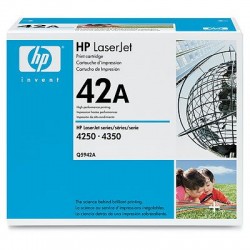 HP 42A Black Toner Cartridge Model Q5942A