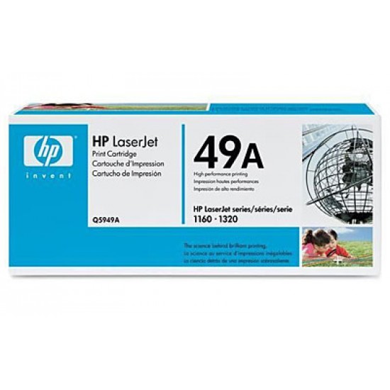 HP 49A Black Toner Cartridge Model Q5949A