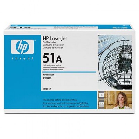 HP 51A Black Toner Cartridge Model Q7551A