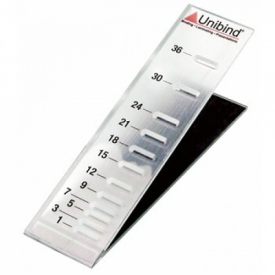 Unibind spine measurer