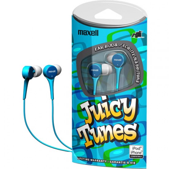 Maxell Juicy Tune Earbuds Blue	