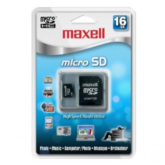 Maxell Micro Sd 16g + Adapter	