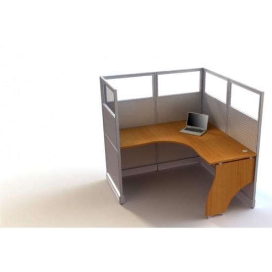 FCASE CLUSTER OF 1 56"X56"  METAL GLASS 57" HIGH WS1C