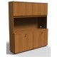 JULIO HUTCH 4 DOOR AND DOUBLE DOOR  FOR  CREDENZA WALNUT 