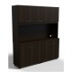 JULIO HUTCH 4 DOOR AND DOUBLE DOOR  FOR  CREDENZA WALNUT 