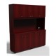 JULIO HUTCH 4 DOOR AND DOUBLE DOOR  FOR  CREDENZA WALNUT 