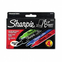Sharpie flip chart Marker 4/PK 
