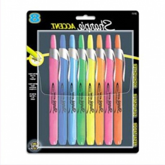 Sharpie highlighter RT Asst 8 Pack  