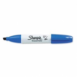Sharpie Permanate chisel  Blue 12  /box