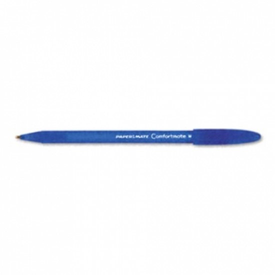 Papermate comfortmate pen  BLUE MED  12/box